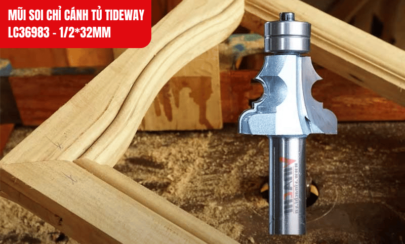Thiết kế chỉ lồi 8mm và chỉ lõm 8.5mm tạo khớp nối chính xác cho tủ gỗ cao cấp
