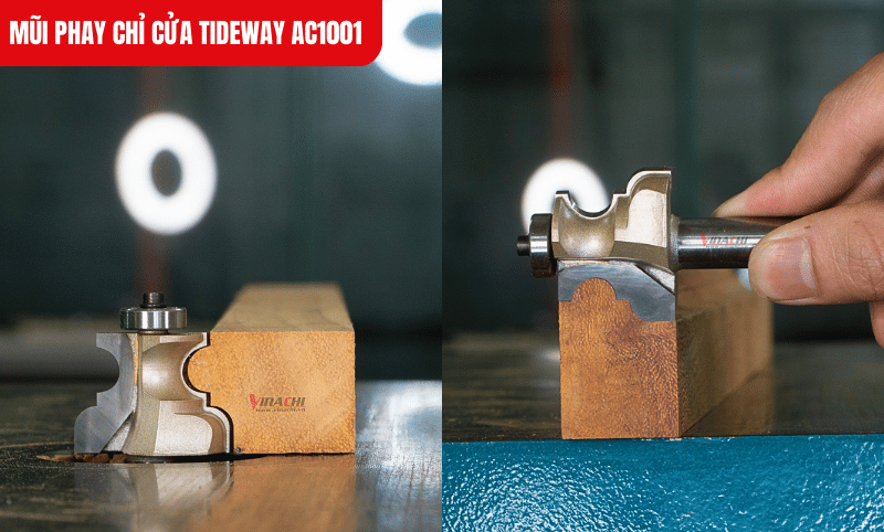 Thiết kế chuyên dụng với hai phân loại kích thước, đáp ứng đa dạng nhu cầu gia công chỉ cửa từ 18mm đến 29mm