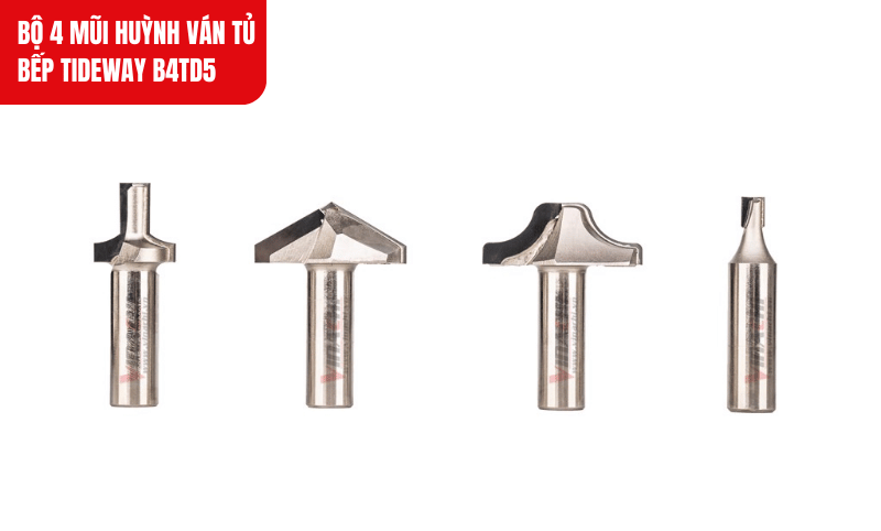 Cốt lắp chuẩn 12.7mm tương thích với hầu hết máy phay gỗ phổ biến, mang đến sự linh hoạt trong quá trình sử dụng