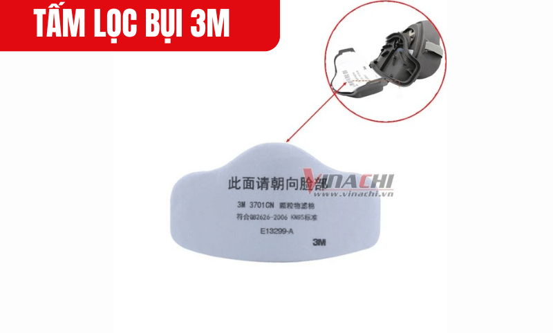 Tấm lọc bụi 3M được thiết kế chuyên biệt để kết hợp với mặt nạ bảo vệ 3M 3200