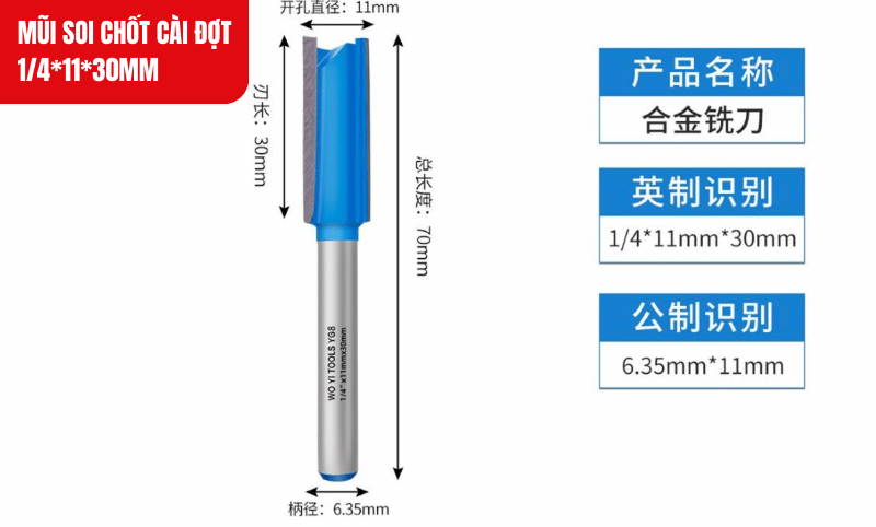 Kích thước này cho độ sâu và chiều rộng rãnh phù hợp với chốt kệ thông dụng