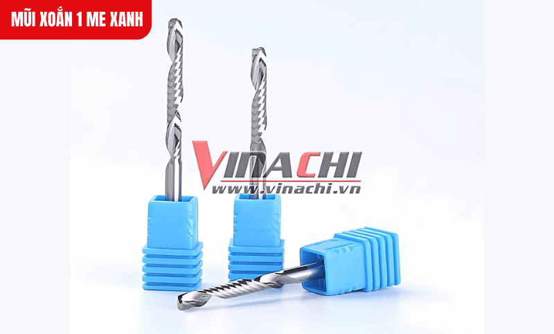 Mũi xoắn 1 me có đường kính mũi và cốt đồng đều, đảm bảo độ chính xác cao trong các thao tác cắt mịn.