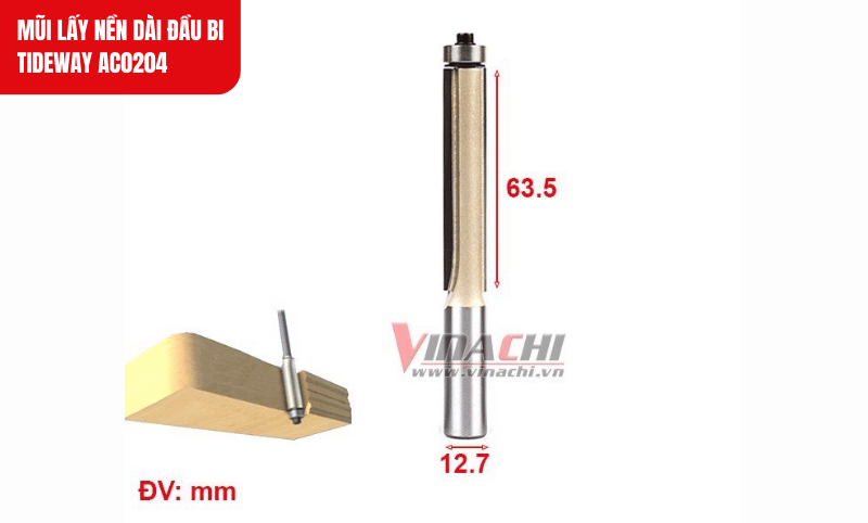 Kích thước chi tiết của phân loại AC020412212