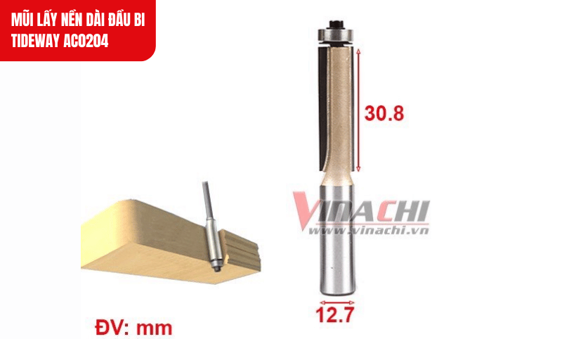 Thân thép chịu lực, lưỡi hợp kim bền bỉ, đảm bảo độ bền vượt trội khi phay