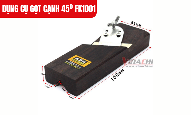 Kích thước chi tiết của sản phẩm Dụng cụ gọt cạnh 45º FK1001