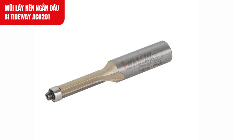 Mũi đa dạng kích thước từ 1/4" đến 1/2" đáp ứng nhiều nhu cầu gia công gỗ