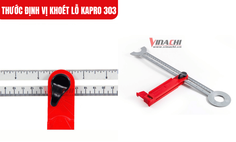 Thân thước làm từ PVC cứng chắc, tay cầm bằng nhựa kỹ thuật, nhẹ