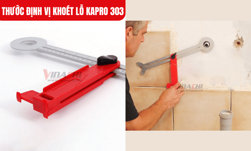Khi đặt thước lên vị trí cần đánh dấu, giữ chắc tay cầm, điều chỉnh theo thủy cân để đảm bảo nằm ngang chính xác