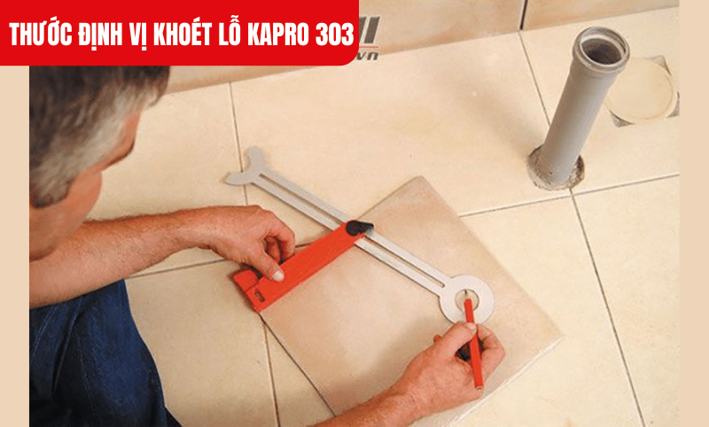 Kapro 303 hoạt động hiệu quả nhất trên bề mặt phẳng như gạch, trần, tường