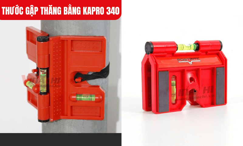 Kapro 340 tích hợp 4 nam châm có từ tính mạnh, có thể bám chắc lên bề mặt kim loại