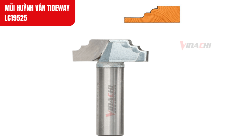 Kích thước mũi phù hợp cho ván phôi dày từ 10–13mm, đảm bảo hiệu suất tối ưu khi gia công