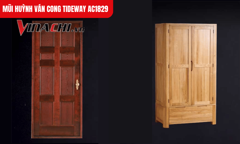 Thiết kế dạng cong giúp tạo hoa văn bo tròn mềm mại, tăng tính thẩm mỹ cho nội thất gỗ