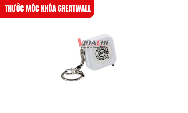 Móc khóa inox được tích hợp sẵn trên thân thước gắn vào chùm chìa khóa, balo hoặc dây đeo