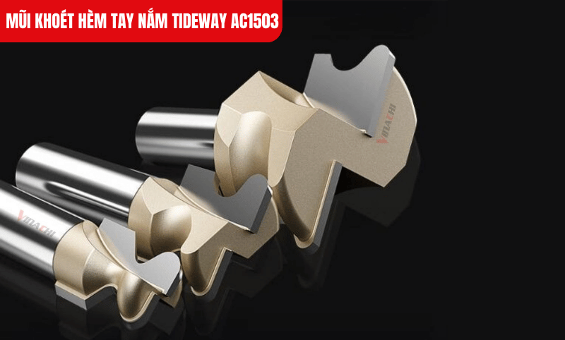 Thân thép chịu lực dày dặn, giúp mũi vận hành ổn định, giảm rung khi làm việc tốc độ cao