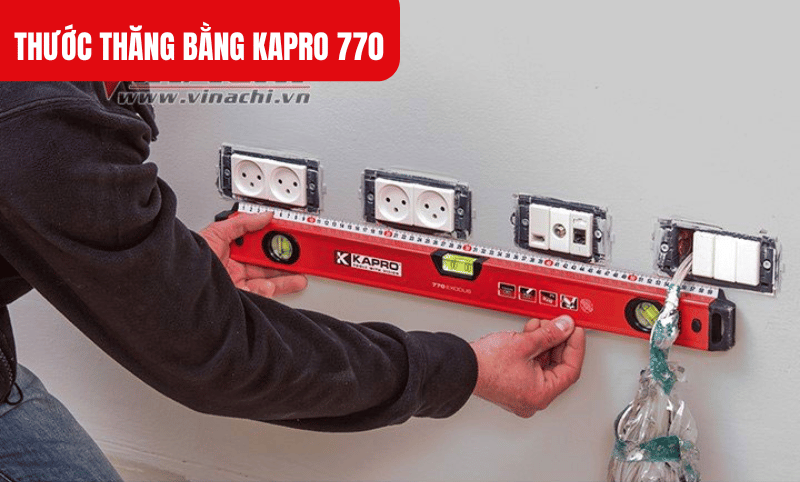 Với sai số cực thấp chỉ 0.5 mm/m, Thước thăng bằng Kapro 770 mang lại kết quả đo đạc chính xác tuyệt đối