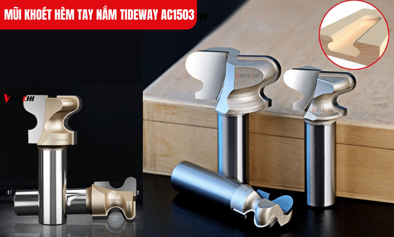 Lưỡi hợp kim sắc bén, giúp đường khoét mịn, đều và hạn chế cháy gỗ khi gia công liên tục