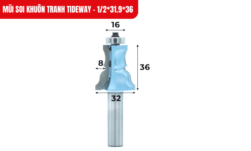 Hình ảnh kích thước chi tiết của mũi soi khuôn tranh LC40413