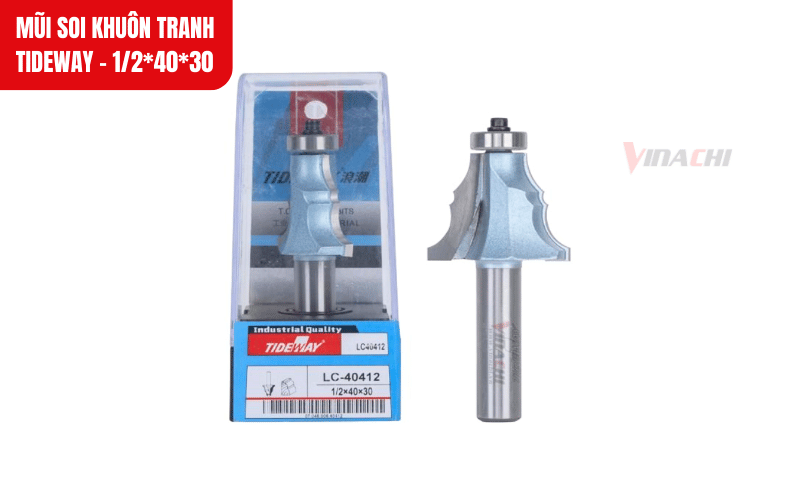 Mũi thiết kế dáng cong giúp tạo họa tiết mềm mại cho khung tranh, cánh tủ hoặc mặt hộc