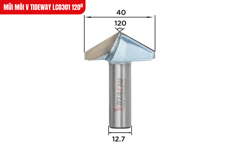 Kích thước chi tiết của phân loại 120º*40