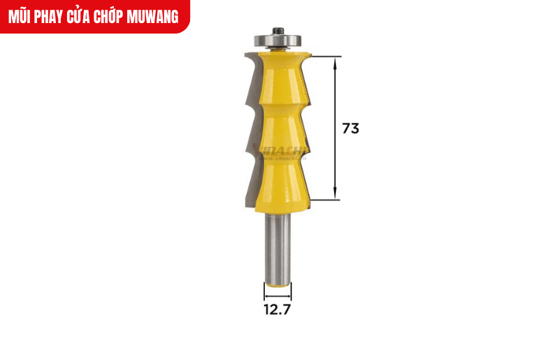 Hình ảnh kích thước của mũi phay cửa chớp Muwang