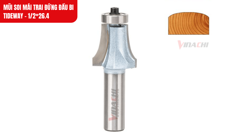 Hình ảnh bề mặt gỗ sau khi sử dụng mũi siu mái trai