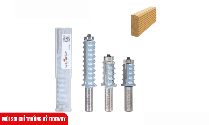 Lưỡi hợp kim sắc bén cắt ngọt, giảm sứt mẻ cạnh gỗ trong mọi lần phay