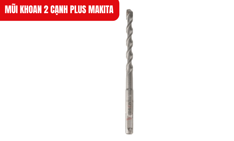 Thiết kế 2 cạnh cắt dạng xoắn ốc độc quyền phần đầu mũi khoan giúp tăng tốc độ khoan