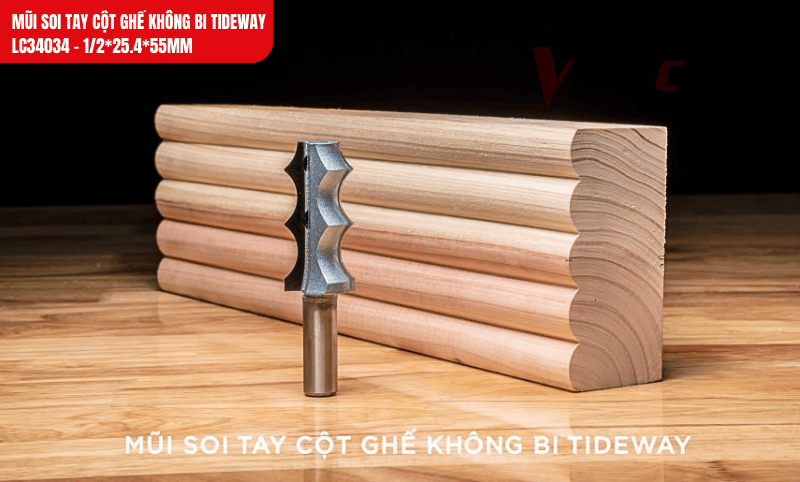 Mũi cho phép soi 5 đường chỉ rõ nét khi làm việc với phôi rộng 100mm