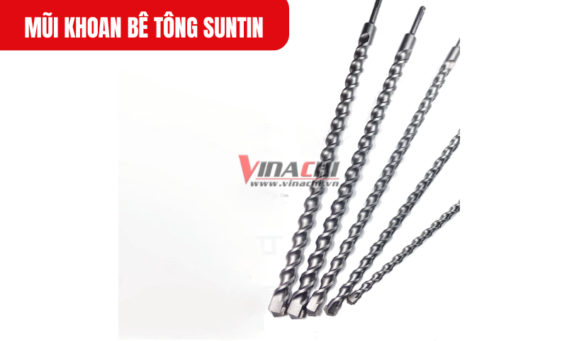Khi khoan không vuông góc hoặc ép lực ngang, mũi khoan dễ bị cong
