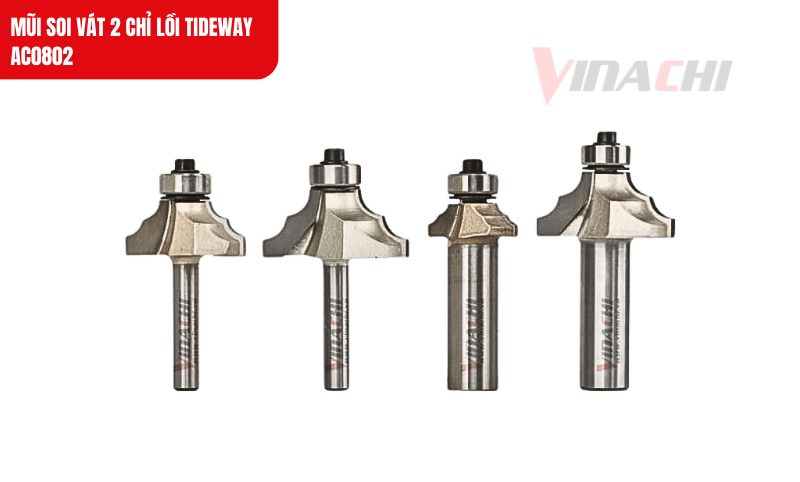 Thiết kế chuyên biệt với góc cắt tối ưu giúp mũi soi vát Tideway tạo đường chỉ lồi tinh xảo cho các chi tiết trang trí nội thất