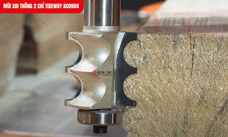 Mũi cho khả năng cắt sâu từ 3.25mm đến 9.5mm, phù hợp với nhiều loại gỗ và yêu cầu công việc khác nhau