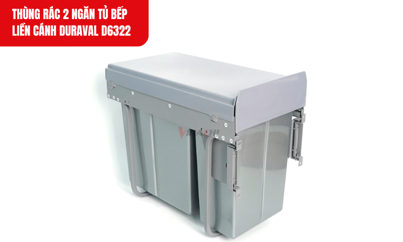 Thùng rác được làm từ chất liệu thép và nhựa ABS cao cấp, bền bỉ