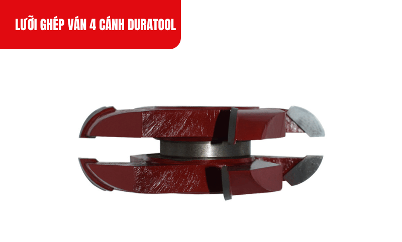 Lưỡi ghép ván Duratool có thể dễ dàng cắt qua các loại gỗ cứng đảm bảo chất lượng mối ghép