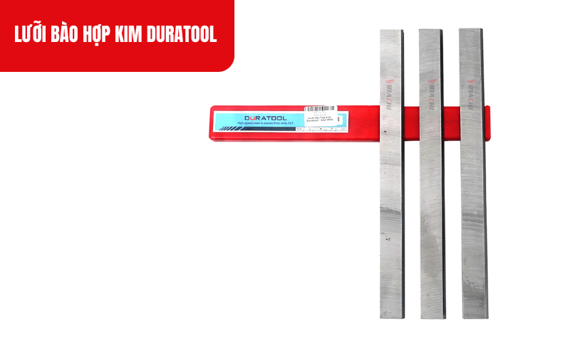 Lưỡi bào hợp kim Duratool được chế tạo từ chất liệu hợp kim TCT có độ cứng cao