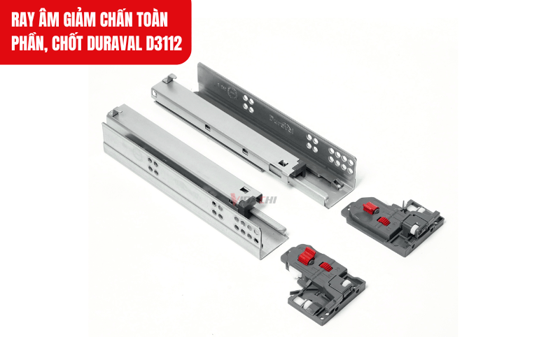 Kiểm tra đầy đủ phụ kiện ray trái, ray phải, khóa cam trái, khóa cam phải trước khi lắp đặt