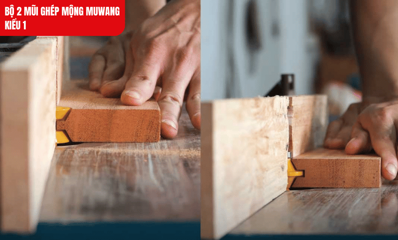 Tạo rãnh mộng âm và dương đồng đều 6.35mm, mang lại mối ghép chắc chắn, đồng đều