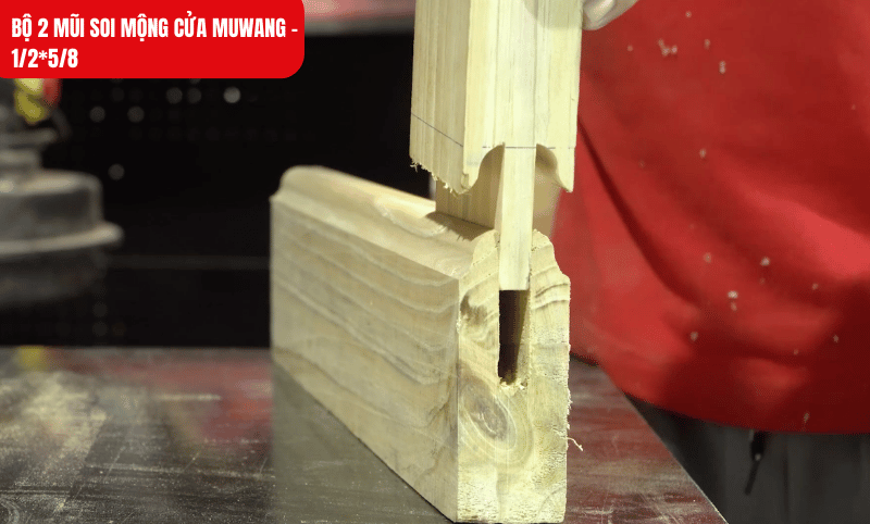Mũi tạo mộng đều, khớp khít khi được canh chỉnh chính xác
