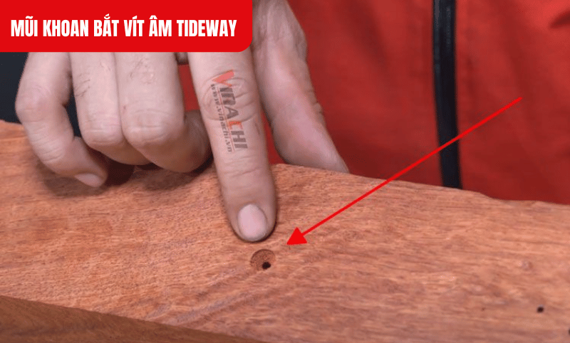Mũi khoan bắt vít âm Tideway vừa khoan mồi, vừa tạo lỗ âm để bắt vít chìm gọn gàng
