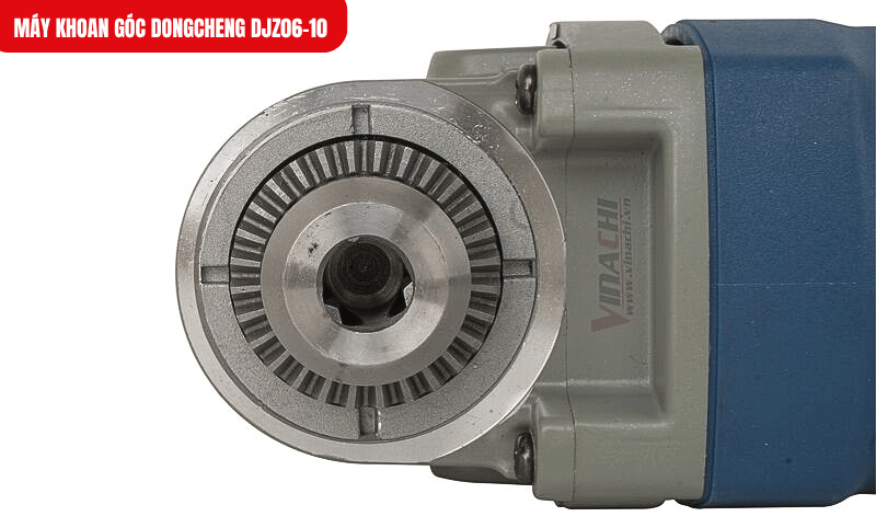 Đầu kẹp 10mm chắc chắn, giữ mũi khoan ổn định khi làm việc
