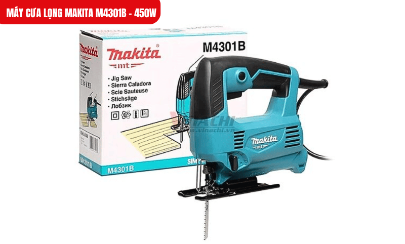 Máy cưa lọng Makita M4301B - 450W có công suất mạnh mẽ, cắt mượt mọi vật liệu!