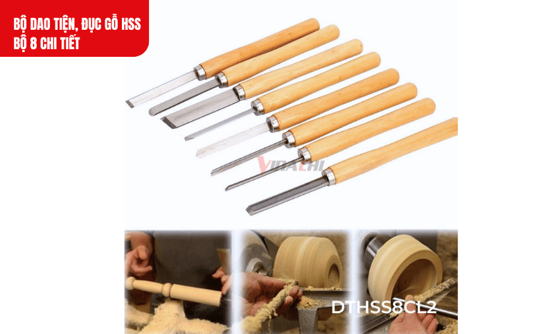 Chọn loại dao tiện phù hợp dao thẳng cho tiện cơ bản, dao vòng cung cho họa tiết cong