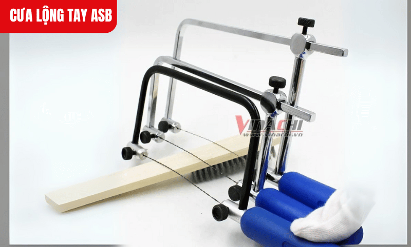 Cưa lộng tay ASB có khả năng cắt nhiều loại vật liệu như gỗ, nhựa, nhôm và sắt