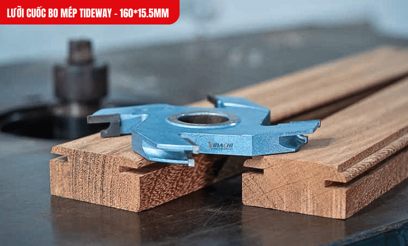 Lưỡi cuốc bo mép Tideway giúp gia công rãnh và bo mép phôi gỗ hiệu quả chỉ trong một lần cắt