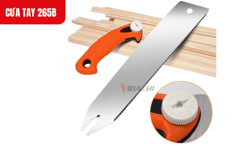 Lưỡi cưa mỏng, sắc bén, đàn hồi tốt, được làm từ kim loại cao cấp với các răng cưa đan xen, giúp cắt gỗ nhanh chóng và chính xác