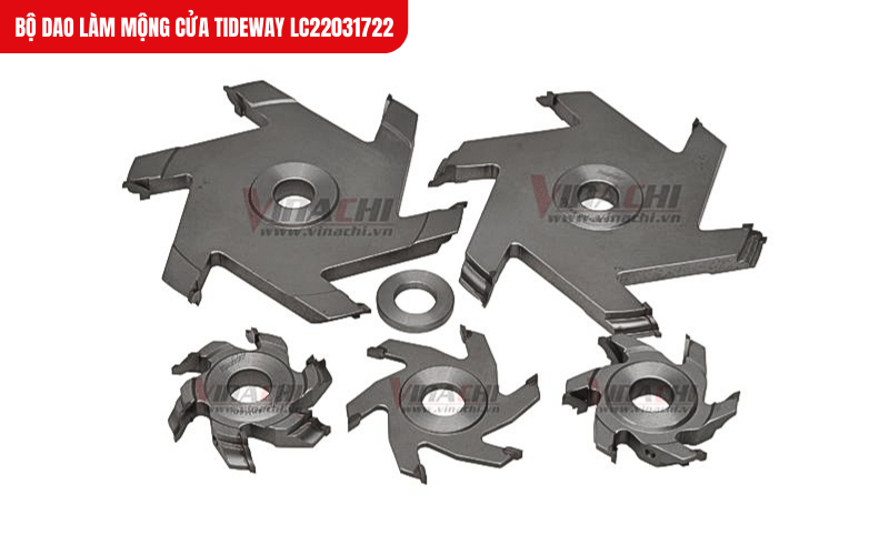 Đường kính dao lớn giúp cắt sâu và tạo hình mộng chuẩn xác chỉ trong một lần chạy