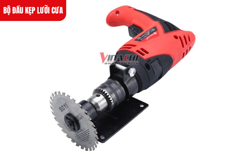 Bộ đầu kẹp lưỡi cưa phù hợp với hầu hết các loại máy khoan và lưỡi cưa trên thị trường