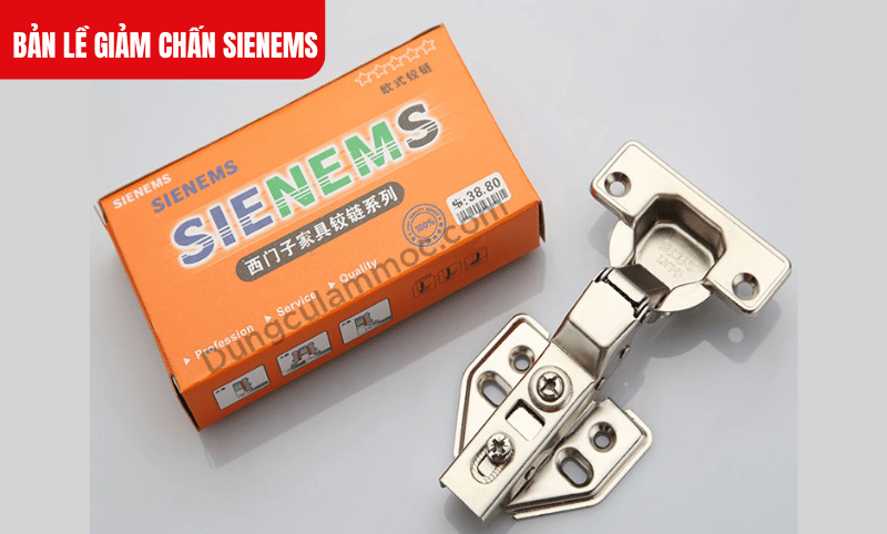 Bản lề giảm chấn Sienems được làm từ thép không gỉ cao cấp và trải qua kiểm tra nghiêm ngặt với 50.000 lần đóng mở