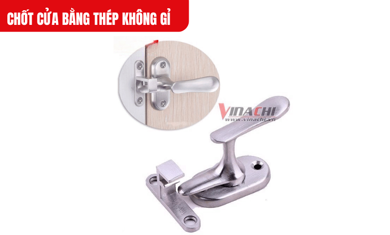 Thiết kế chốt cửa cho thấy cơ chế khóa/mở chỉ cần xoay tay cầm, rất dễ thao tác