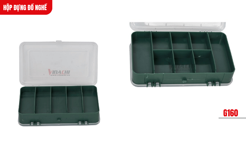 Hộp đựng đồ nghề G180 nhỏ gọn, phân loại 8 ngăn khoa học, lý tưởng cho ốc vít và linh kiện điện tử