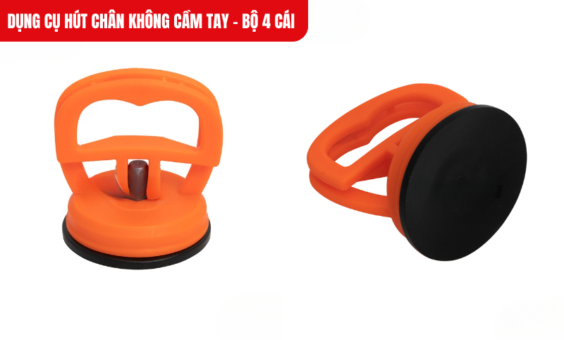 Dụng cụ hút chân không cầm tay - bộ 4 cái có lực hút mạnh, chất liệu bền bỉ, dùng tốt trên nhiều bề mặt phẳng, tiện lợi với bộ 4 chiếc.